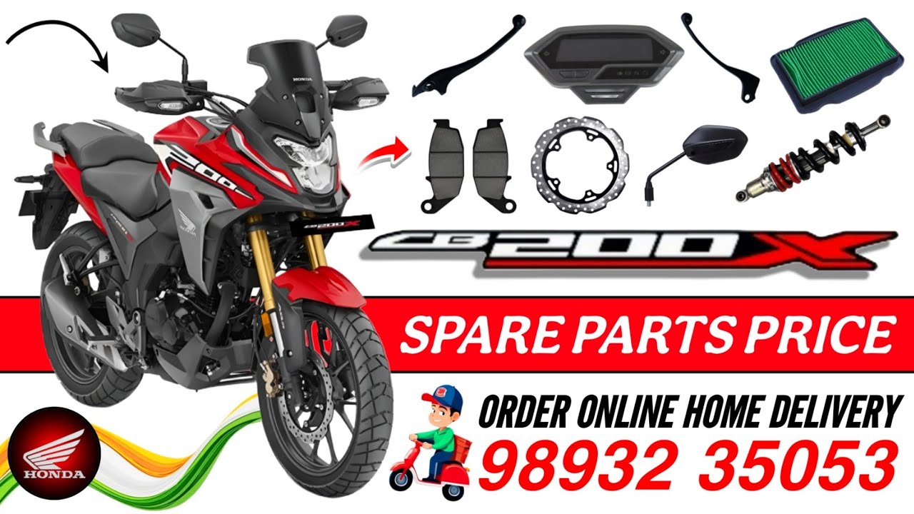Honda CB200X Spare Parts Price List ❤️ • 98932 35053 ⬅️ All India 🇮🇳 Home Delivery 🚚 #cb200x