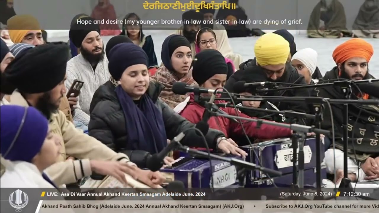 10 Bibi Gurleen Kaur Jee Melbourne Saturday Morning June 2024 Adelaide AKJ Samagam