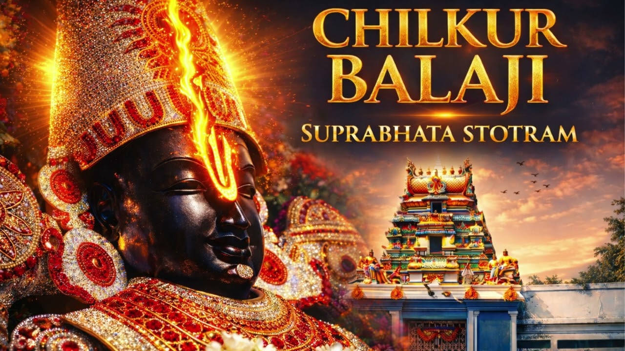 🌅🌺 CHILKUR BALAJI SUPRABHATA STOTRAM | POWERFUL MORNING PRAYER | DIVINE BLESSINGS 🙏✨