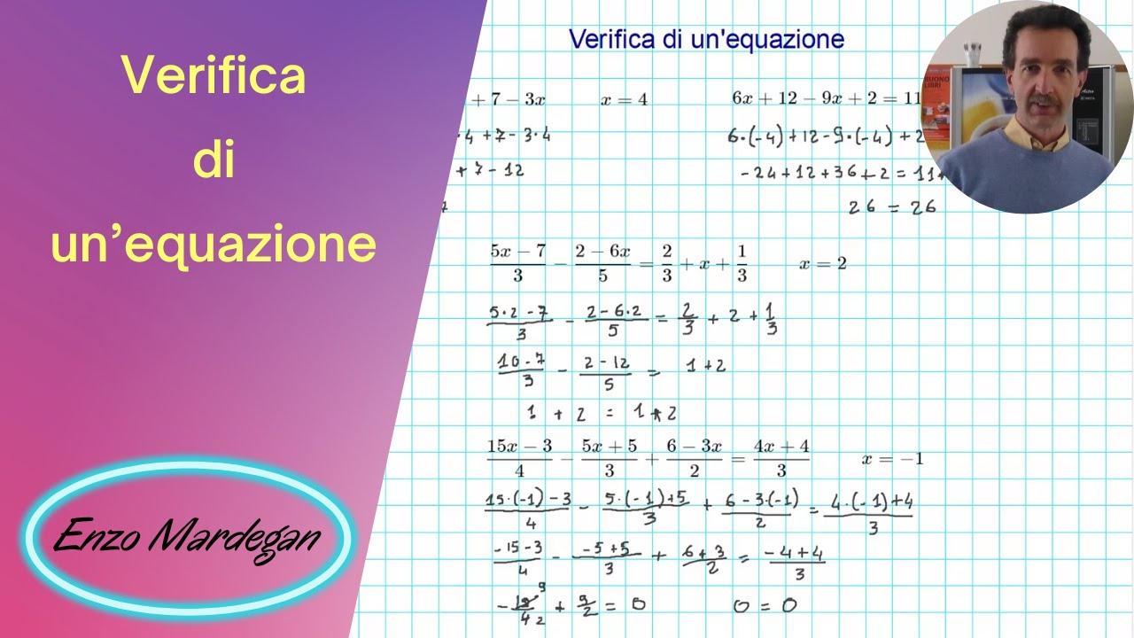 Verifica di un'equazione