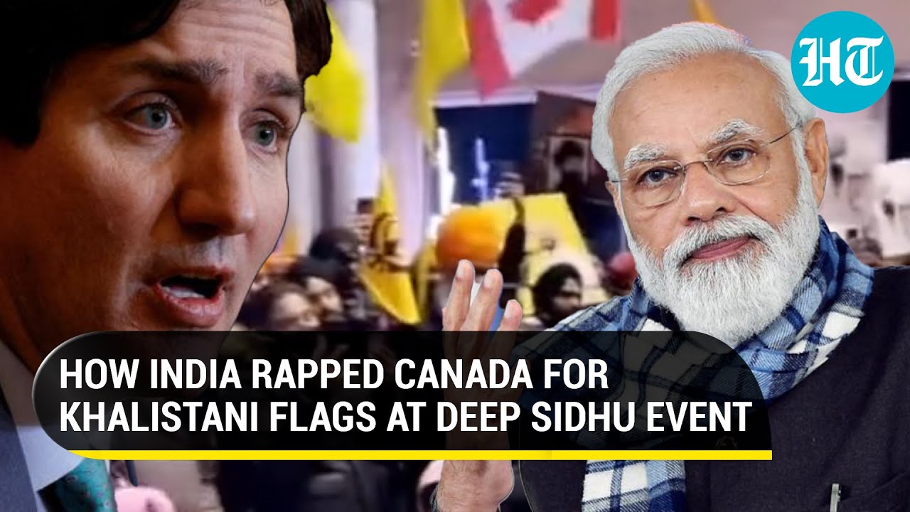 'Unacceptable...': How India hit out at Canada after Khalistani flags appeared at Deep Sidhu event
