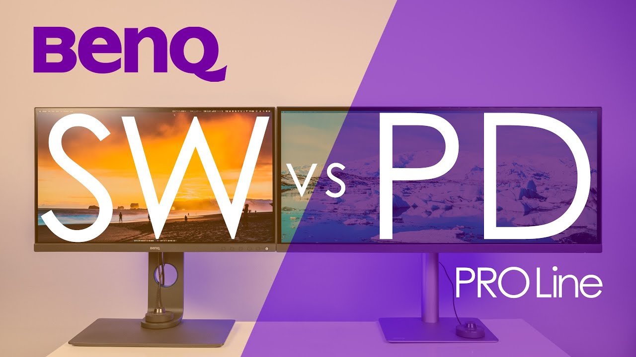 Сравните линейки дисплеев BenQ SW и PD Pro!