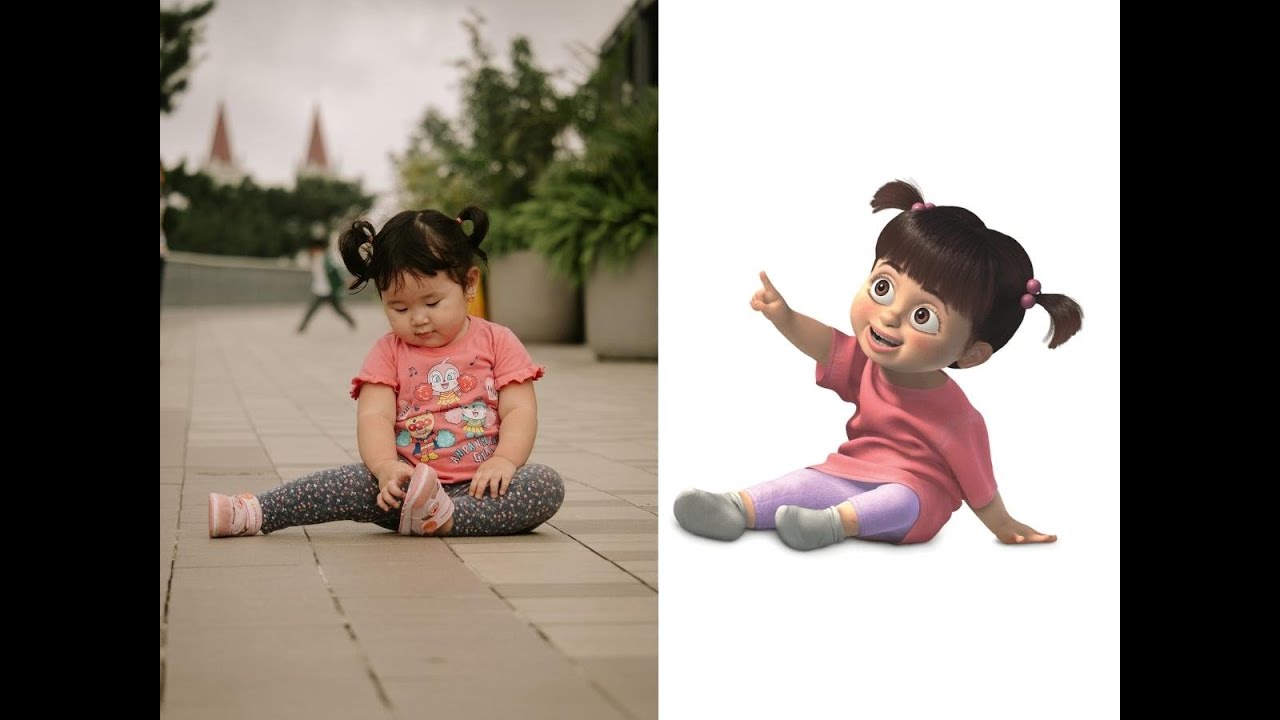 real life BOO sa MONSTER INC