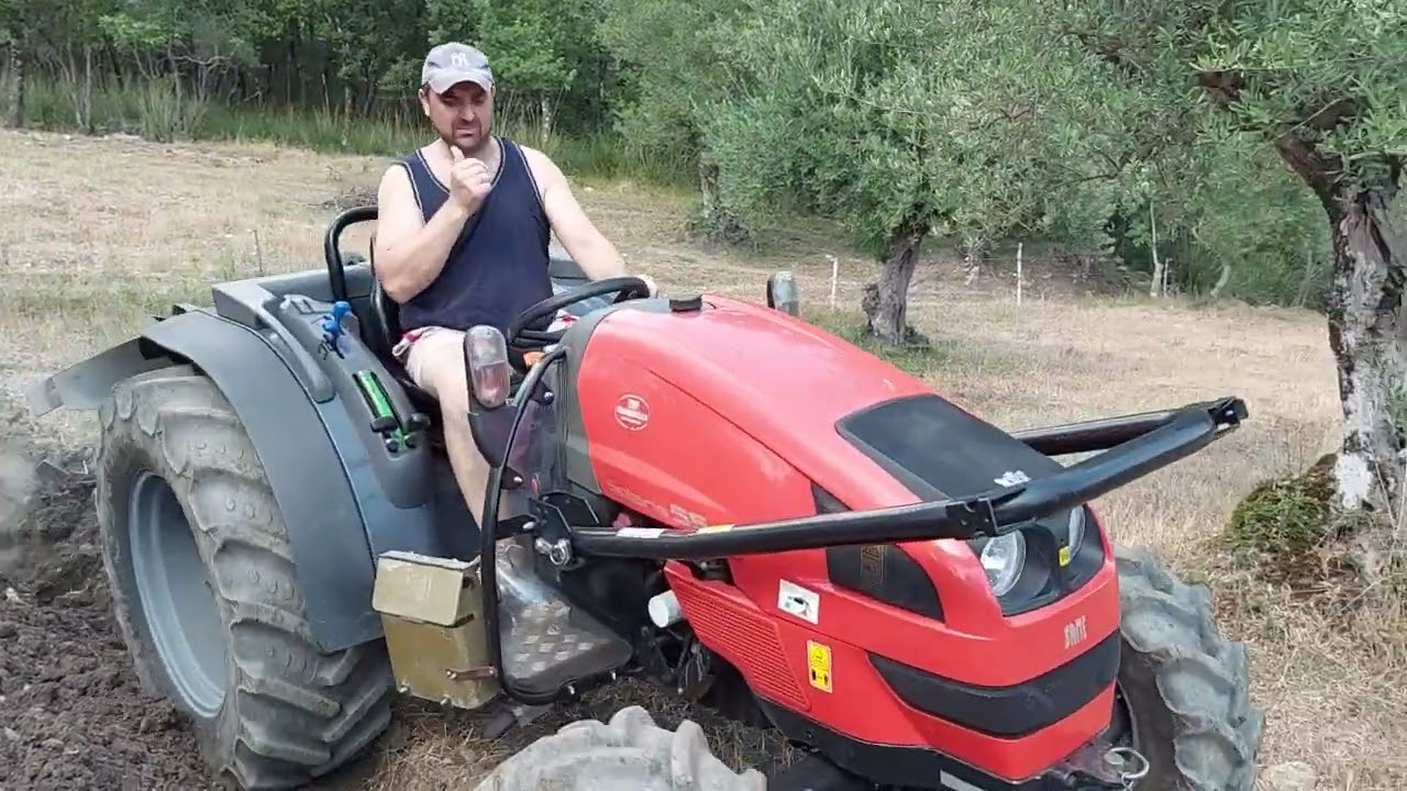 Same Solaris 55...preparazione terreno per la semina dell'avena da pascolo