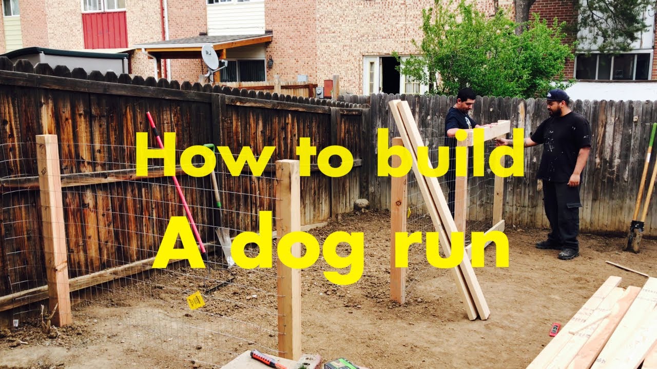 How to build a dog run! (American bully kennel)