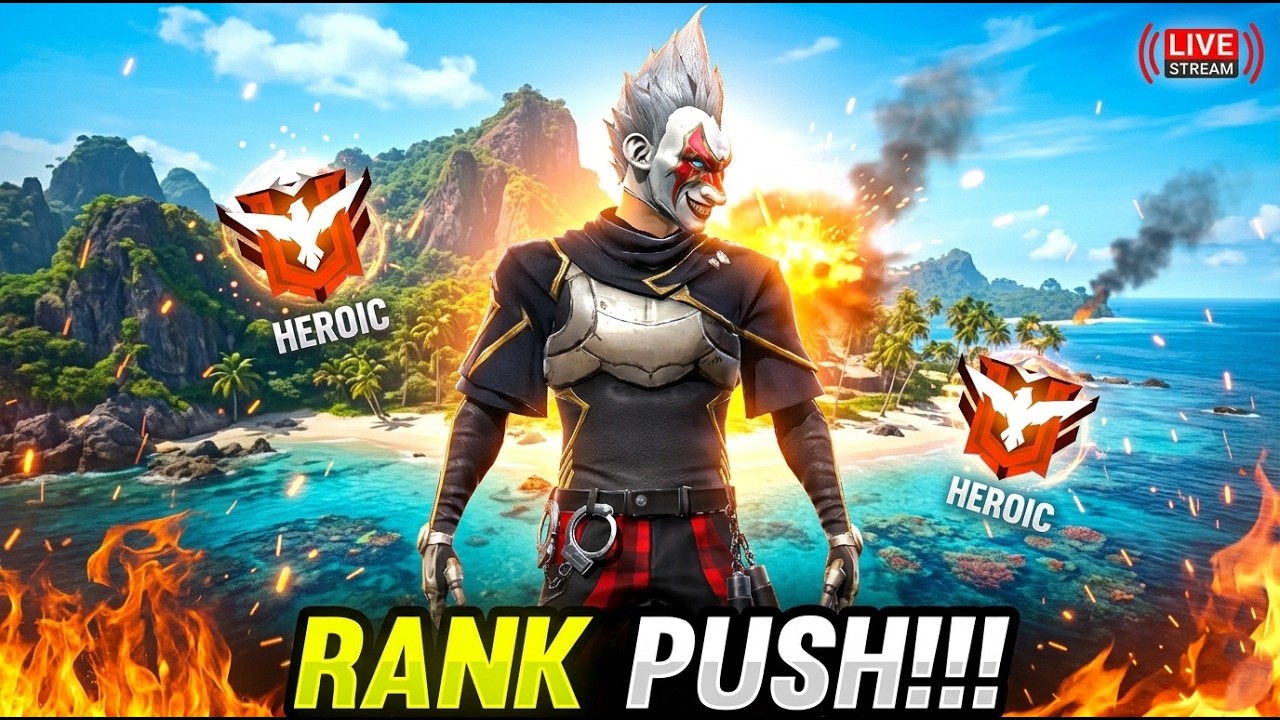 FREE FIRE NEPAL [BANGLADESH]  SERVER LIVE RANK PUSH J GAMER LIVE