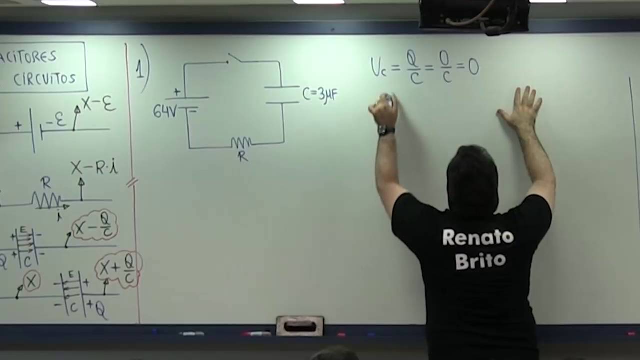 Exercício Resolvido - Lei de Kirchhoff no processo de carga do capacitor