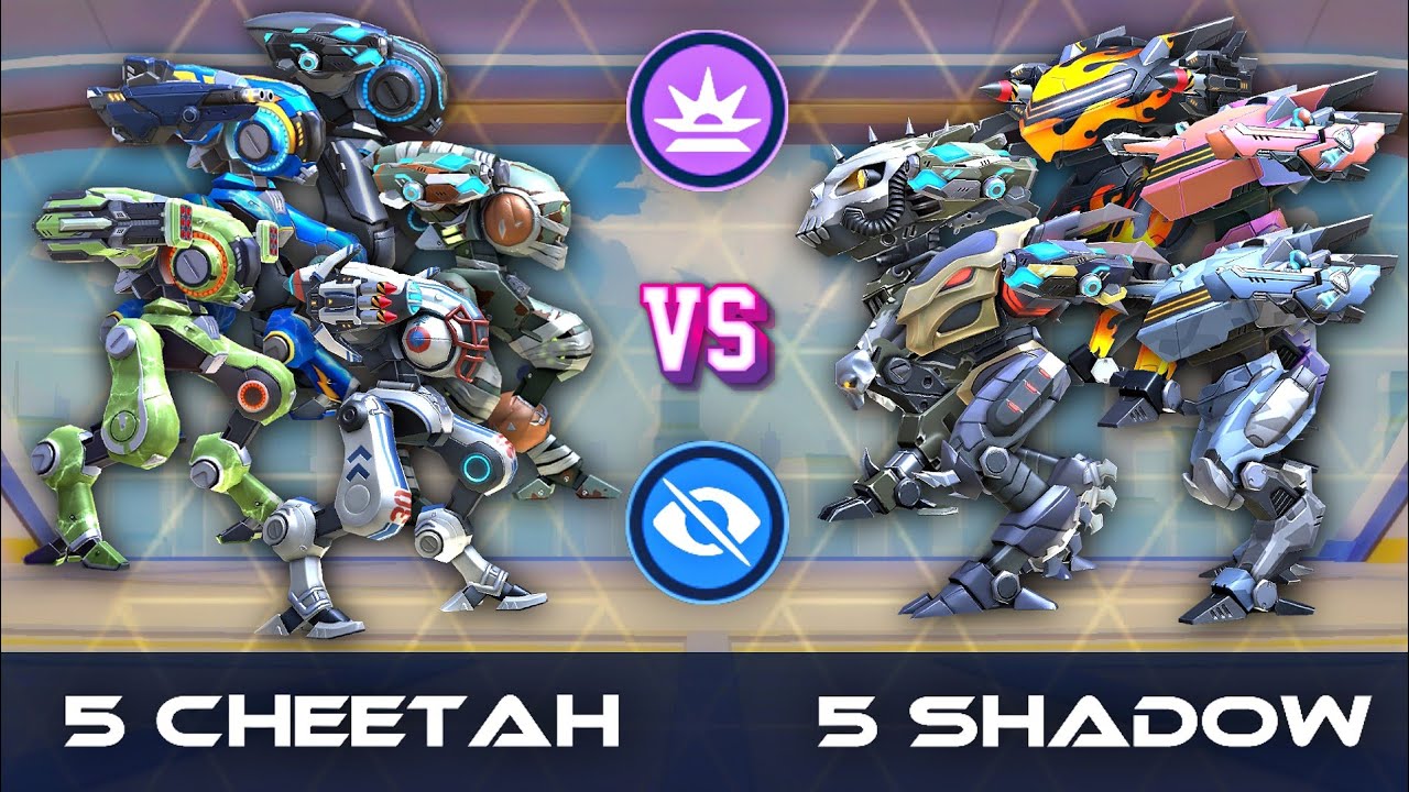 5 Cheetah vs 5 Shadow - CPC, DeathMatch Gamemode - Mech Arena