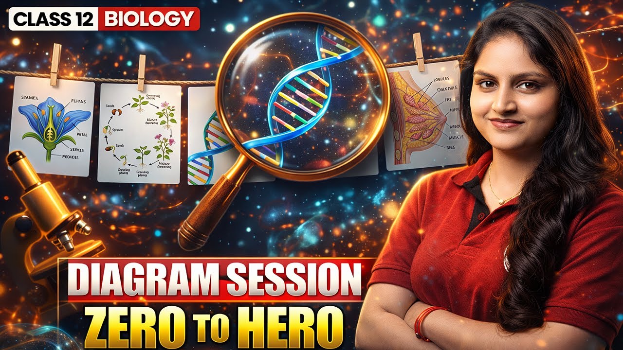Class 12 Biology: All Important Diagrams | Zero to Hero One Shot | Board Exam 2026 🎯