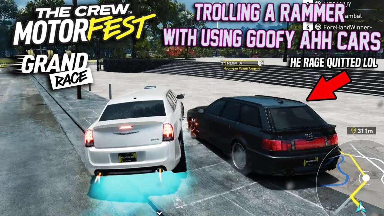 Trolling A Rammer With Using Meme Cars (He Rage Quitted LOL) - The Crew Motorfest Grand Race