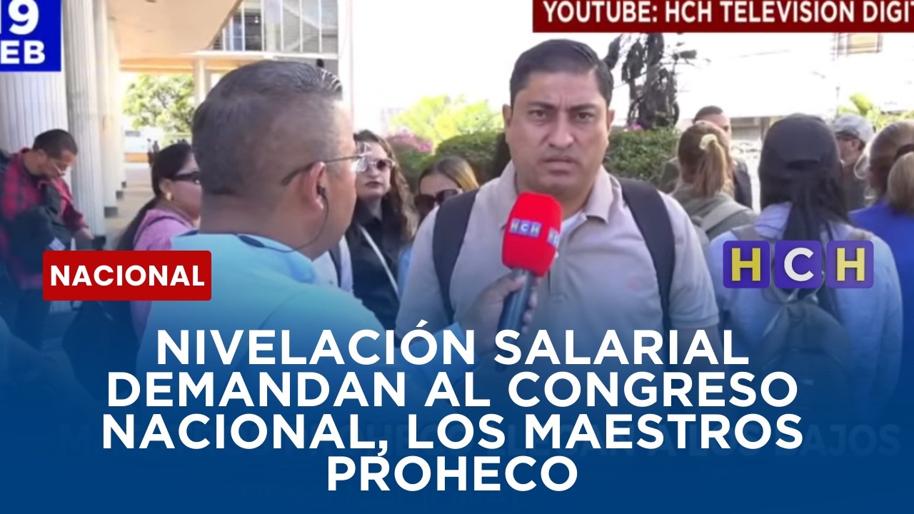 Nivelación salarial demandan al Congreso Nacional, los maestros Proheco