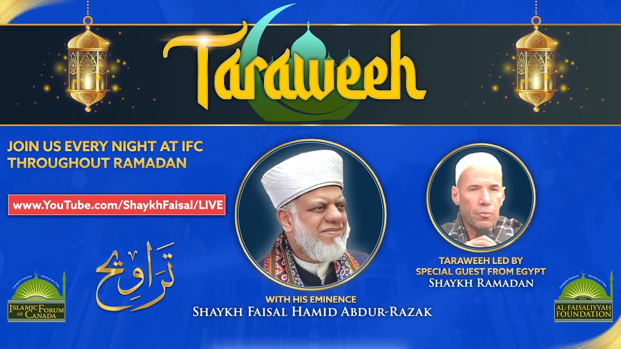 SPECIAL TARAWEEH PROGRAM AT ISLAMIC FORUM OF CANADA