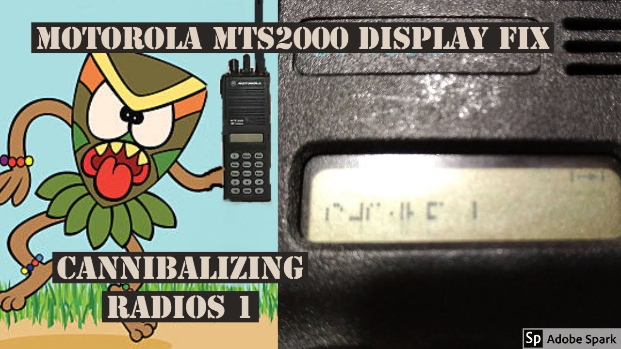 Motorola MTS2000 display fix - Cannibalizing radios 1