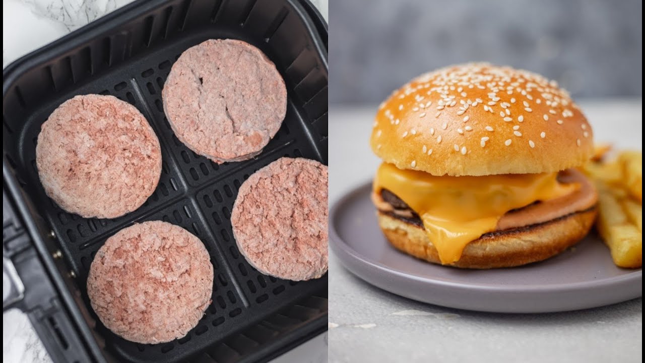 Air Fryer Burgers