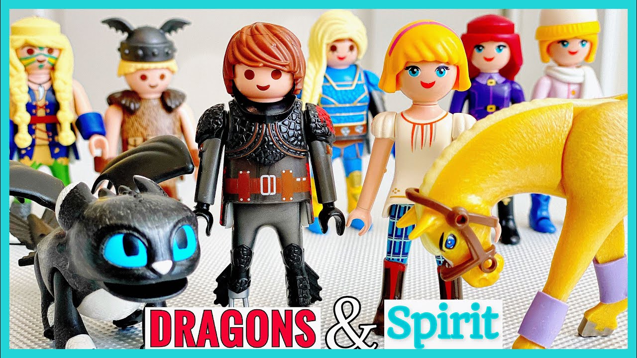 MY DRAGON + SPIRIT PLAYMOBIL COLLECTIONS | Organizing How to Train Your Dragon & Spirit Riding Free