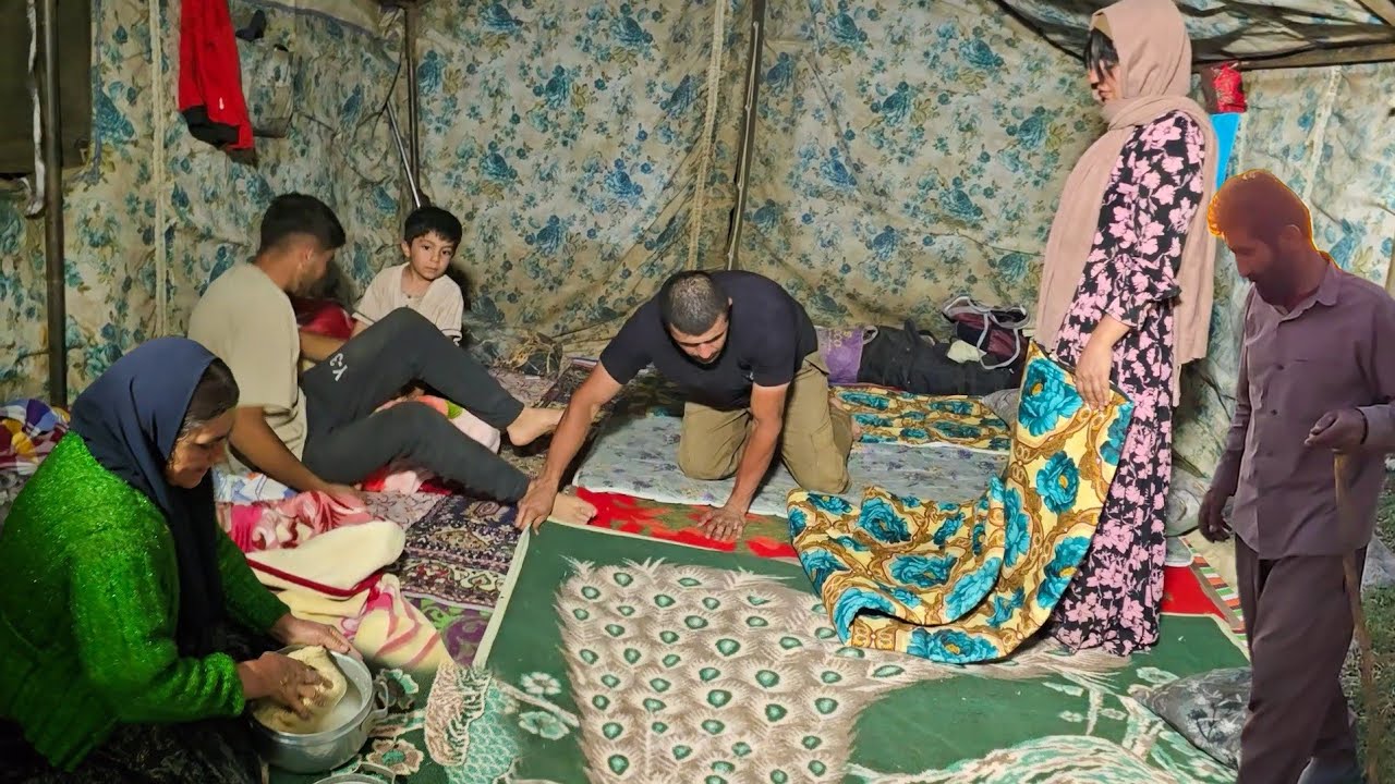 Amir Family's First Night After Moving to the Mountain Highlands