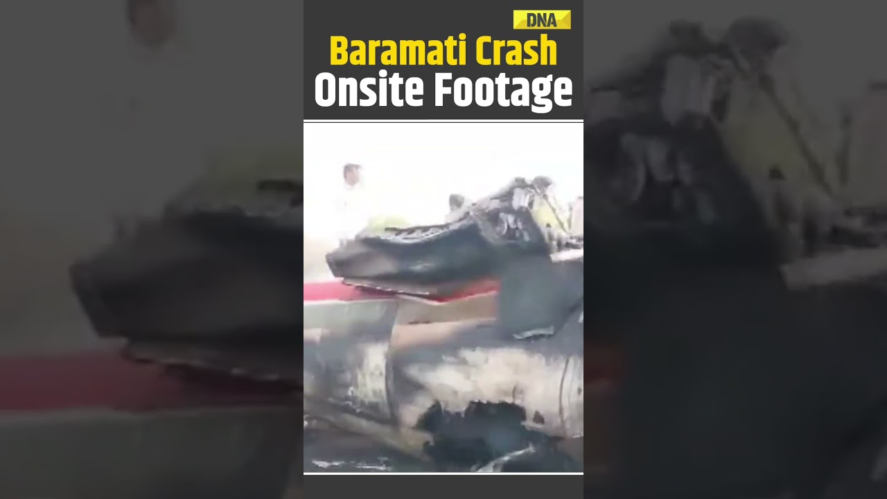 Watch Shocking Visuals from Baramati Plane Crash | Ajit Pawar Onboard | Ajit Pawar News