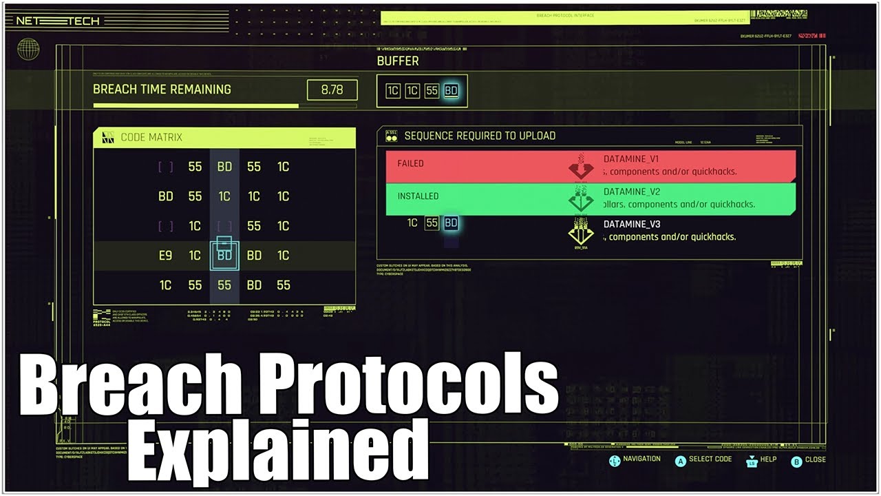 Cyberpunk 2077, протоколы Breach: объяснение (взлом) &mdash; как извлечь максимальную пользу из точек B...