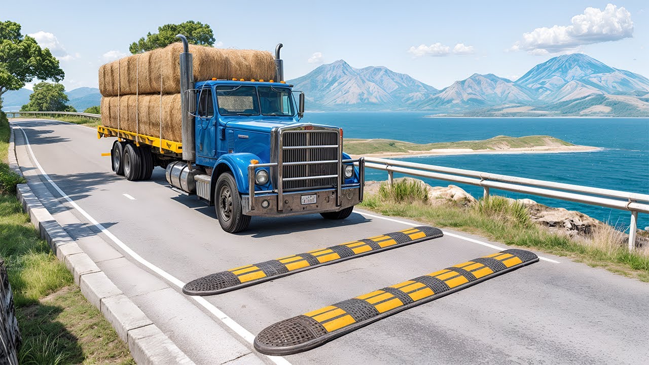 Trucks vs Speed Bumps #46 | BeamNG Drive | BNG-SpeedBump 🚧
