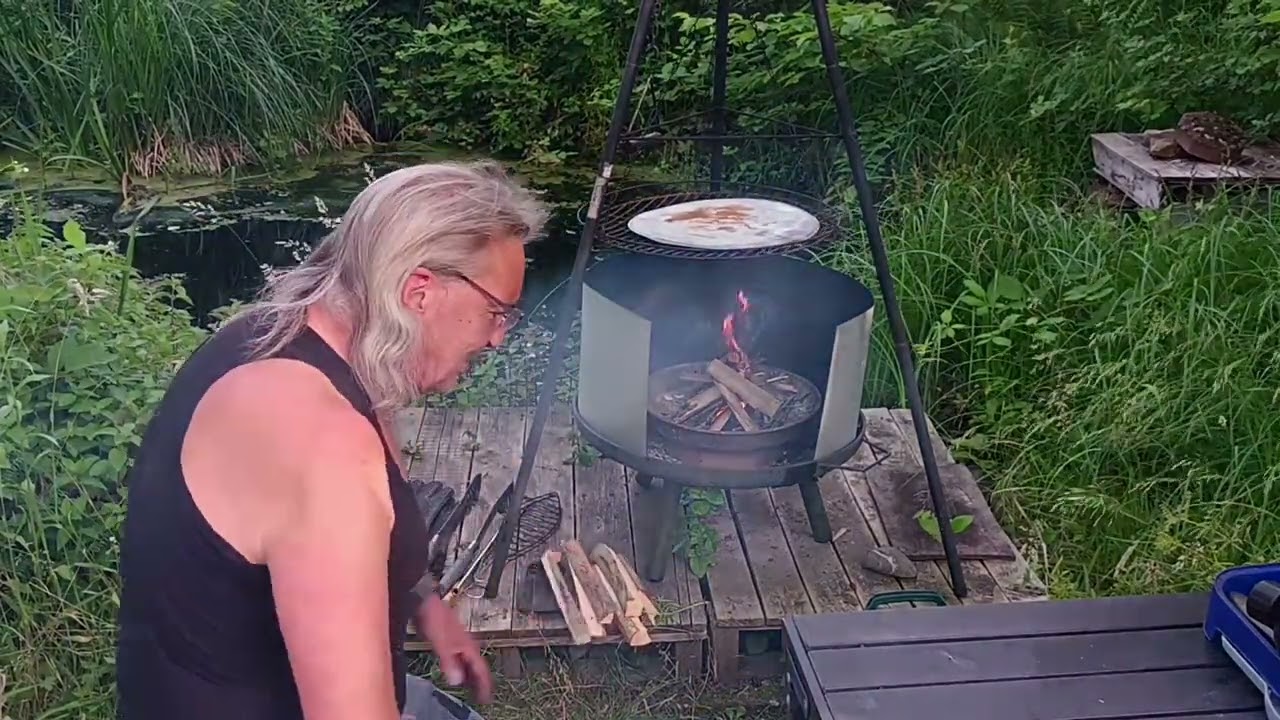 Spontanes grillen vor dem nächsten Arbeitstag !