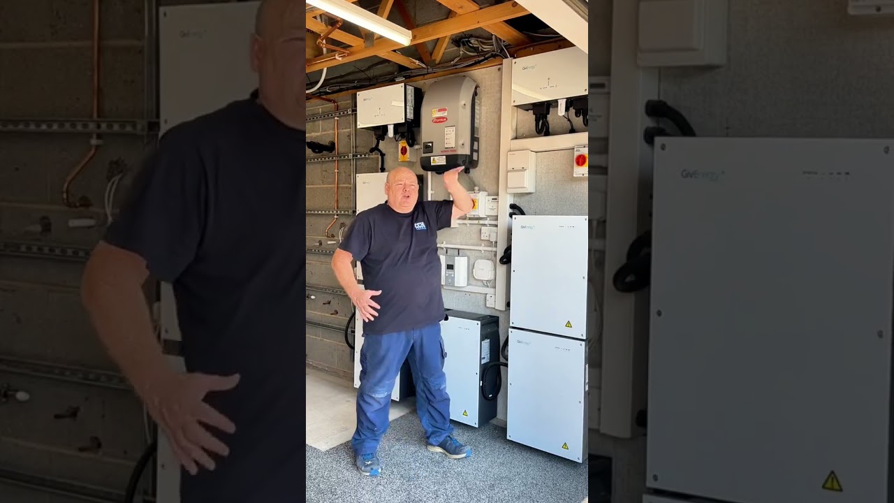 Renewable journey, solar panels, battery storage air, source, heat pumps ASHP heat, and hot, water