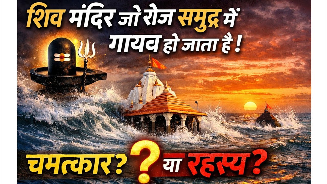 वह शिव मंदिर जो रोज़ समुद्र में गायब हो जाता है – चमत्कार या रहस्य 