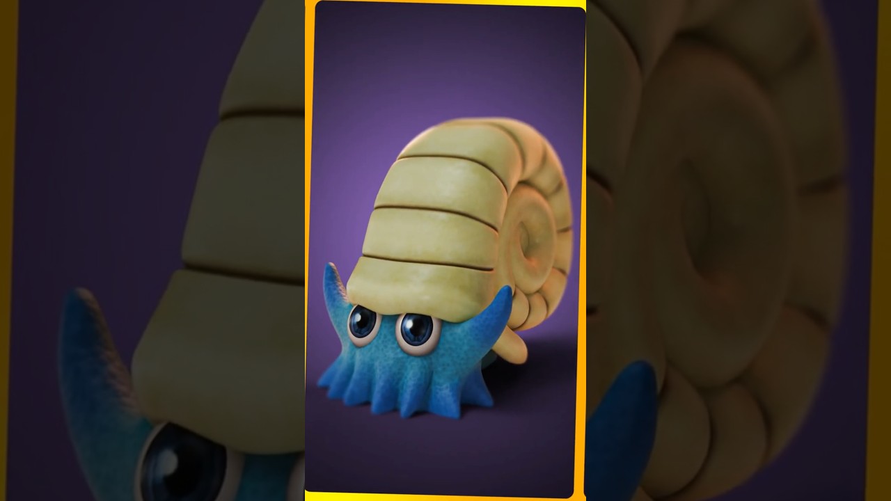 Omanyte from #pokemon  #3D #modelling #timelapse in #Blender #3D #fanart
