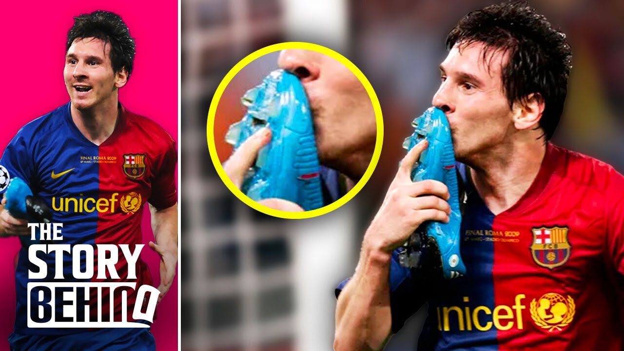The Story Behind This Celebration Of Leo Messi Kissing His Shoes