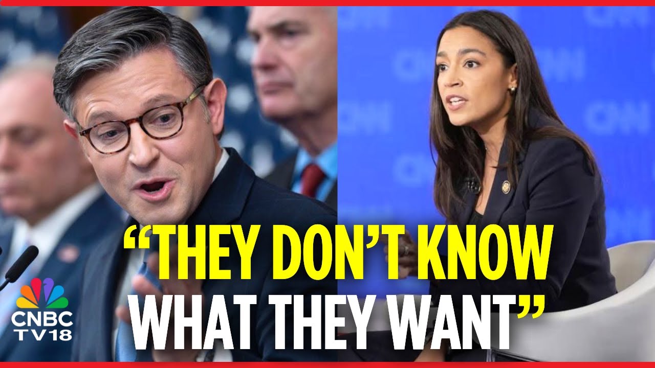 Mike Johnson Mocks Sanders and Ocasio-Cortez&rsquo;s CNN Town Hall to Avoid Government Shutdown | N18G
