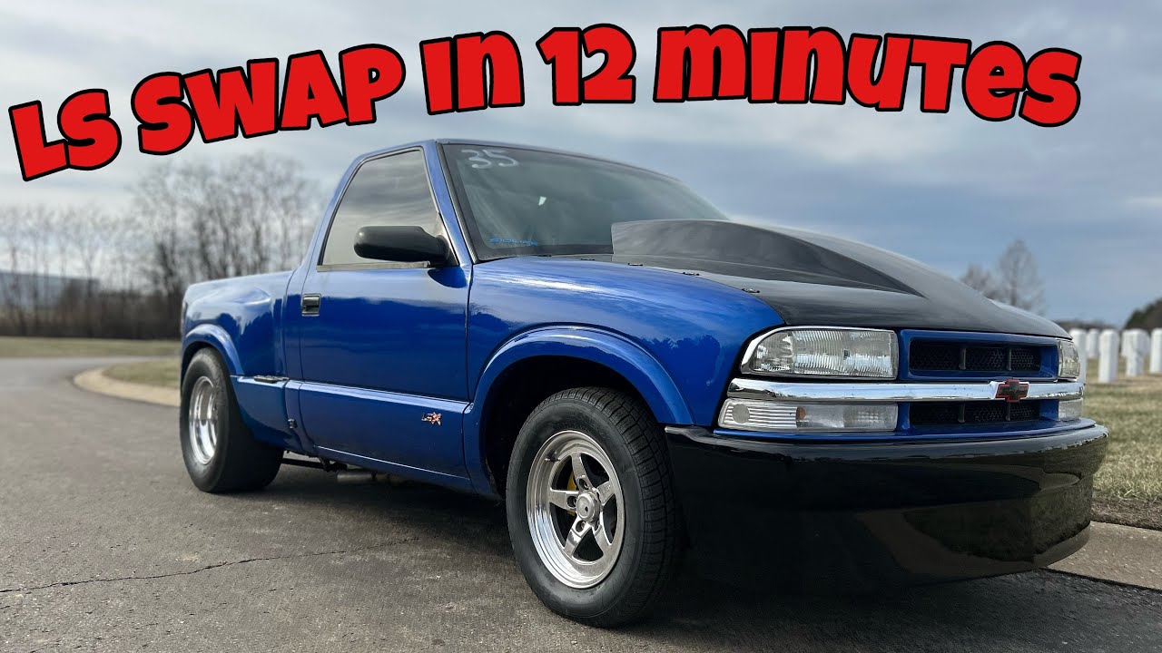 6.0l LS Swap S10 SS Build in 12.5 minutes!