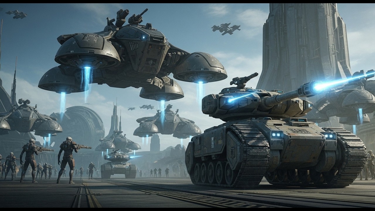 The Alien Empire Showed Their Anti-Gravity Tanks — The Human Rolled In With Something Better