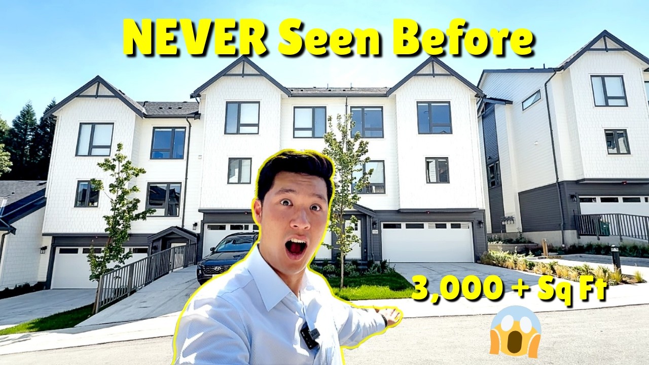🤯 MASSIVE Vancouver BC Townhome Tour! These are MUST SEE'S (Surrey BC)