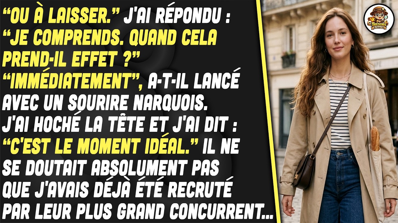 Mon Patron A Réduit Mon Salaire De Moitié, Sans Savoir Que Je Préparais Déjà Mon Départ.