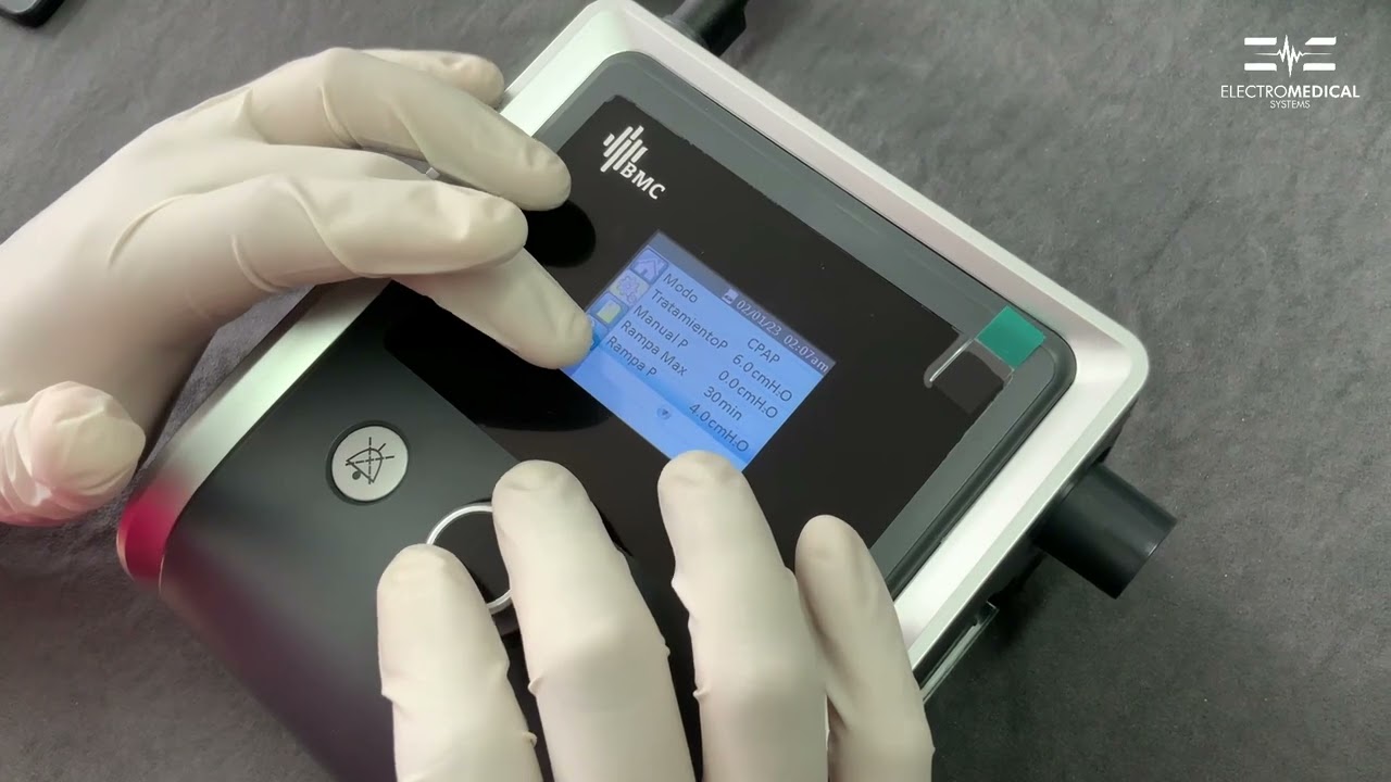 C&oacute;mo configurar un equipo CPAP, AutoCPAP &oacute; BiPAP BMC Medical
