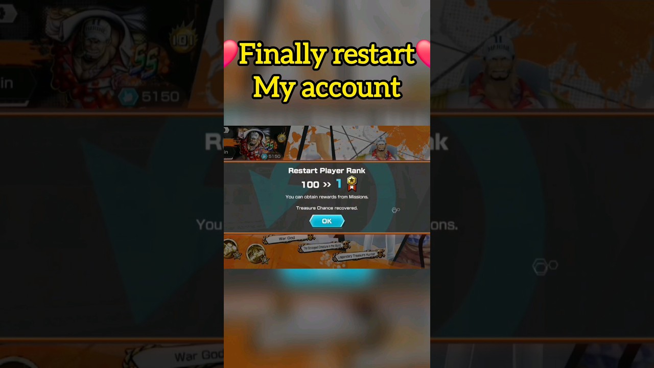 Finally Restart My Account | One piece bounty rush | OPBR