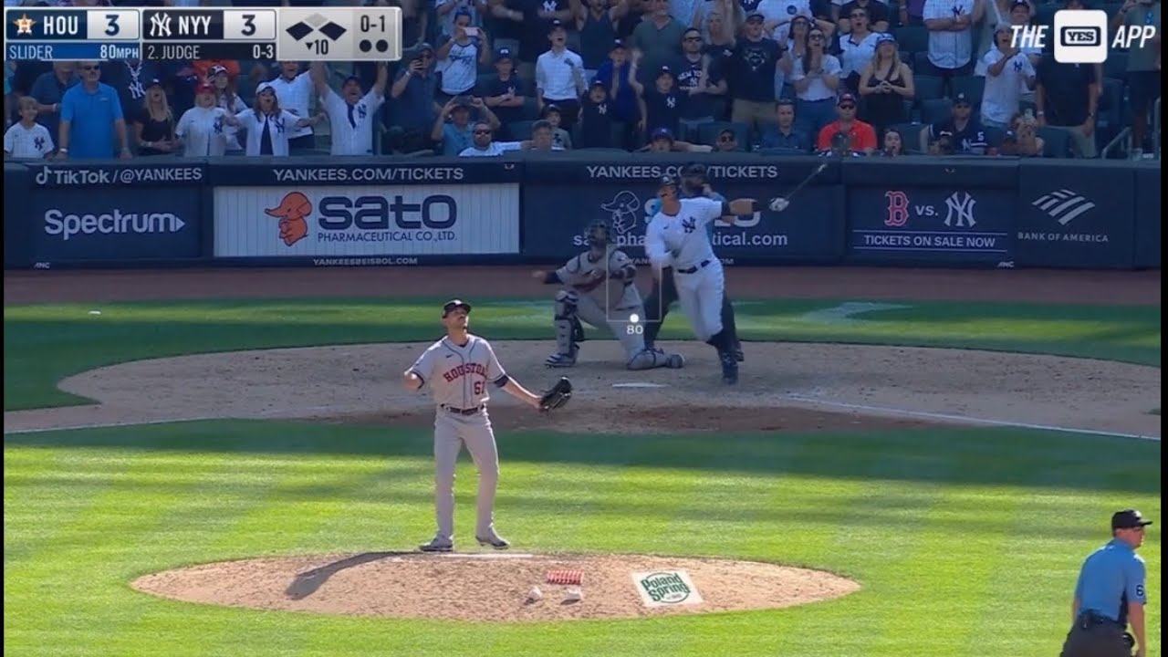 Aaron Judge Walk-Off 3 Run Home Run Vs The Astros!