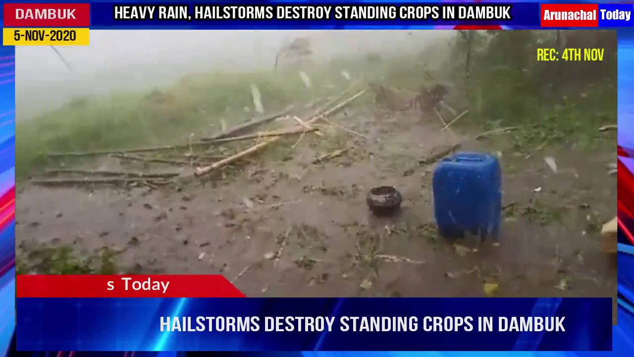 Heavy rain, hailstorms destroy standing crops in Dambuk