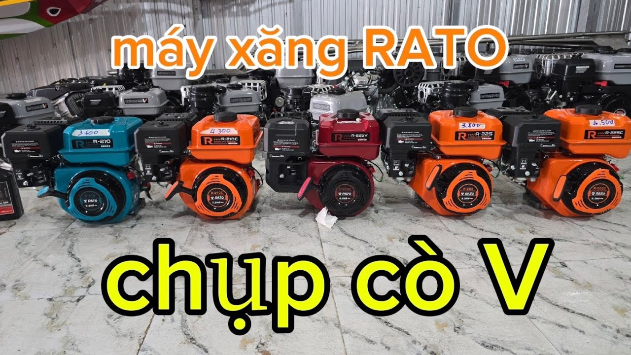 Máy xăng RATO 7.5hp và 8.5hp có cò V siêu tóc độ sdt 0857548203 ngày 3/3/2026