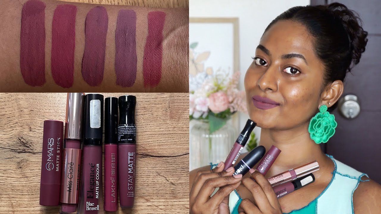 Top 5 Affordable Mauve Nude Lipsticks for Brown /Dusky skintone on Bare Skin 💄starting from ₹135 💄