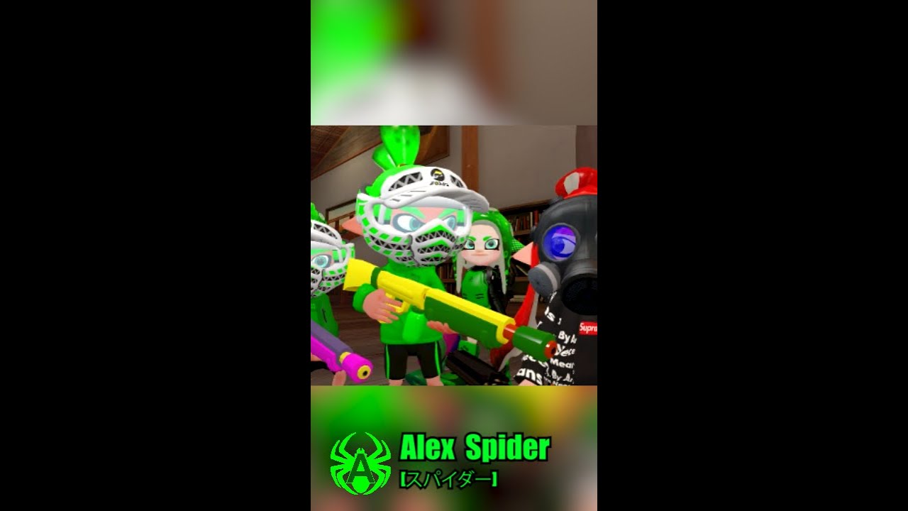 Inklings and Octolings vs Vampire Inkling #shorts #splatoon3 #alexspider