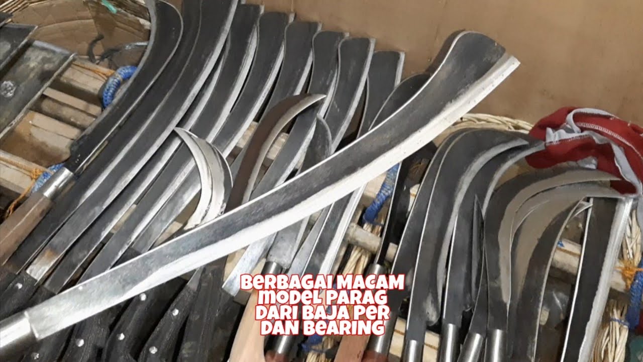 BERBAGAI MODEL PARANG  UNTUK DI JUAL DI PASAR