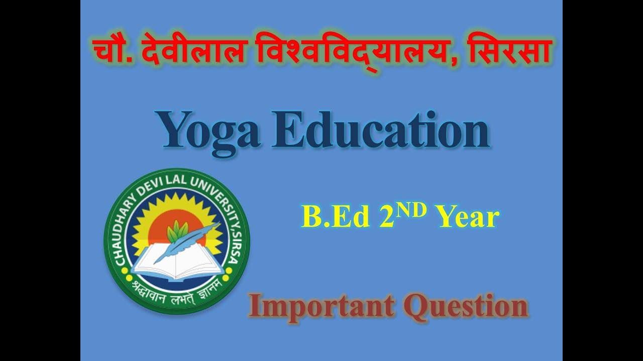 Yoga Education I Important Questions