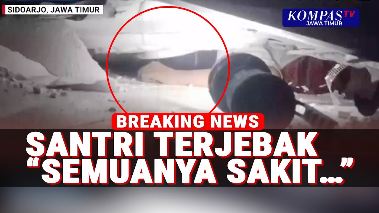 Dramatis! Detik-Detik Upaya Evakuasi Santri Terjebak Reruntuhan Mushala di Sidoarjo