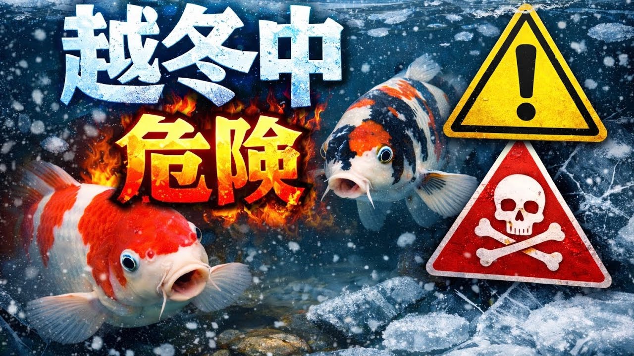 『越冬』これだけはやらないで！錦鯉にとって最も危険な時期です！#koi #koifish #錦鯉 #