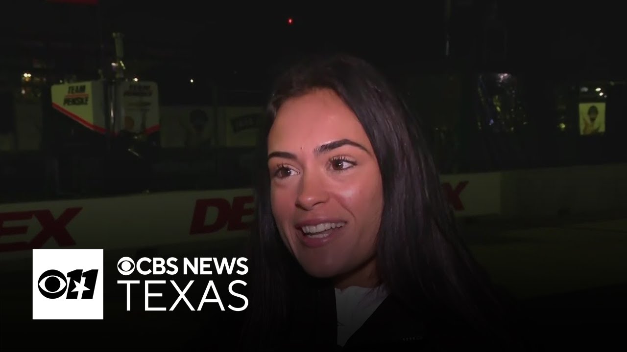 Race car driver speaks with CBS News Texas about the new track in Arlington