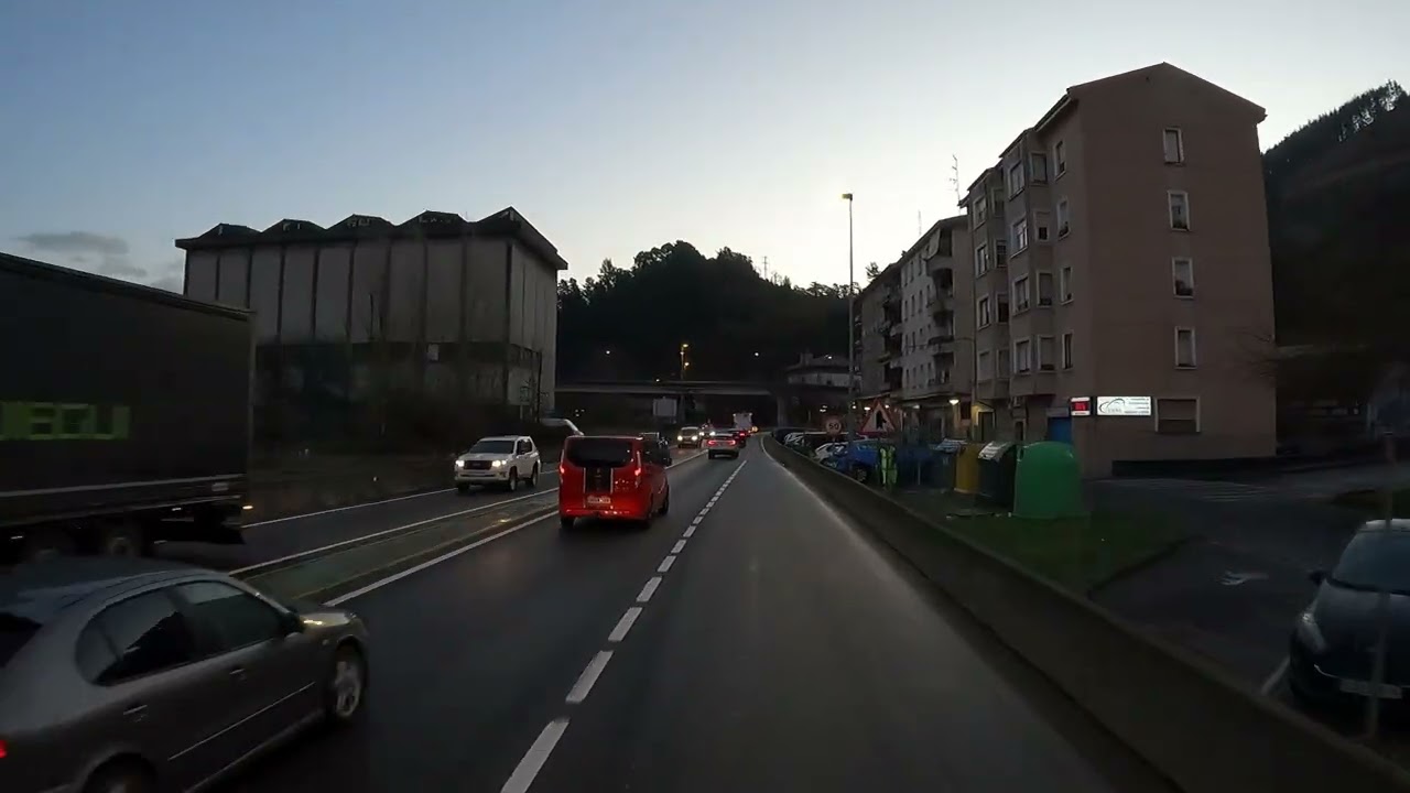Espana. AP-68. AP-8 . Amurrio- Bilbao. France. Autoroute A64.Pau-Toulouse. 31.01.2025.Truck driving.