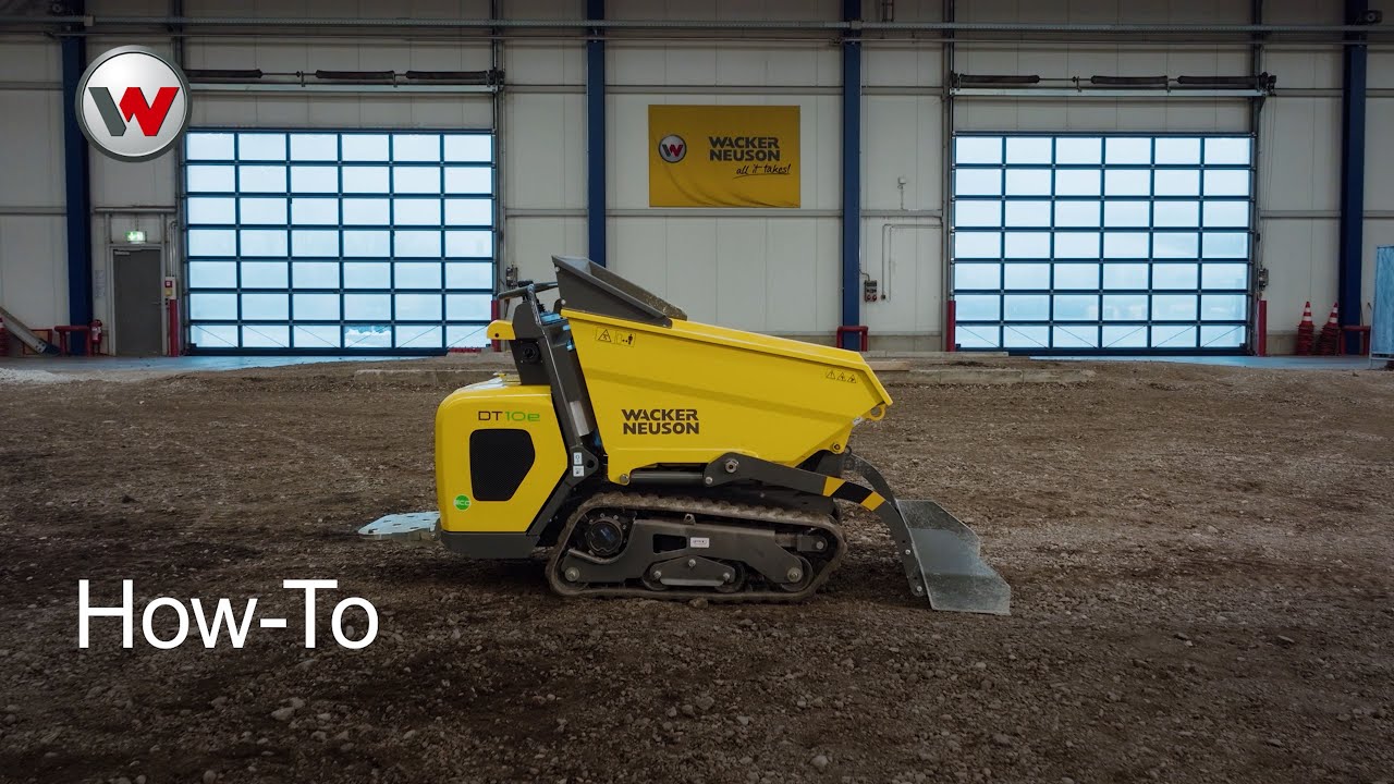 Wacker Neuson How-To: Lernen Sie den elektrischen Kettendumper DT10e kennen (DE)