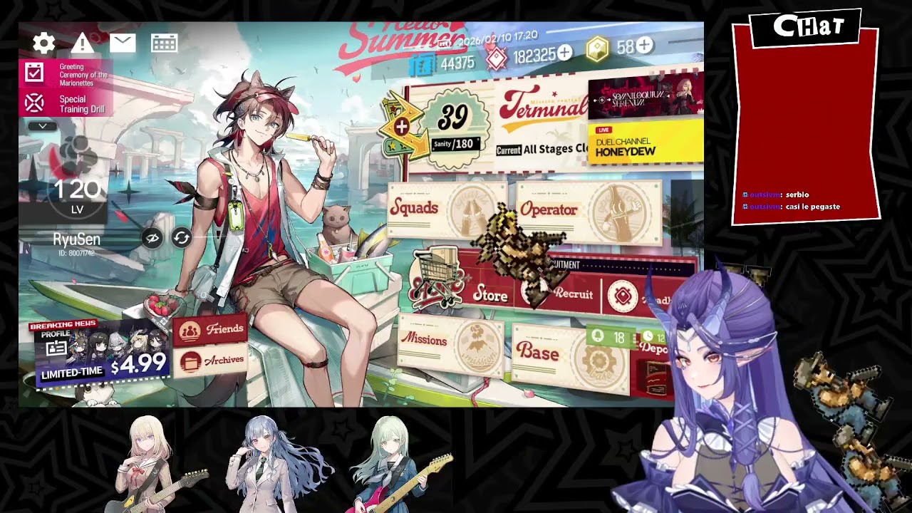 Pulls Ave Mujica y luego el chat tiene el poder || Arknights