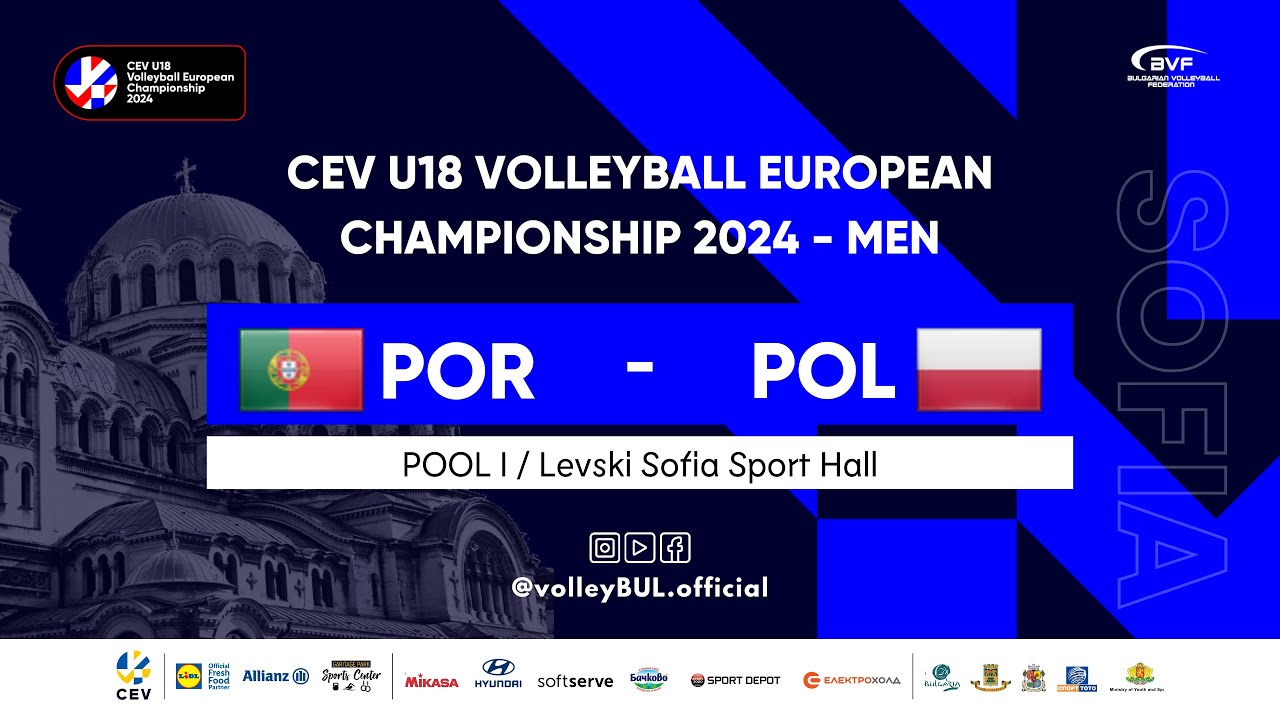 🔴 POR 🆚 POL | Day 6 Sofia | EuroVolley U18M