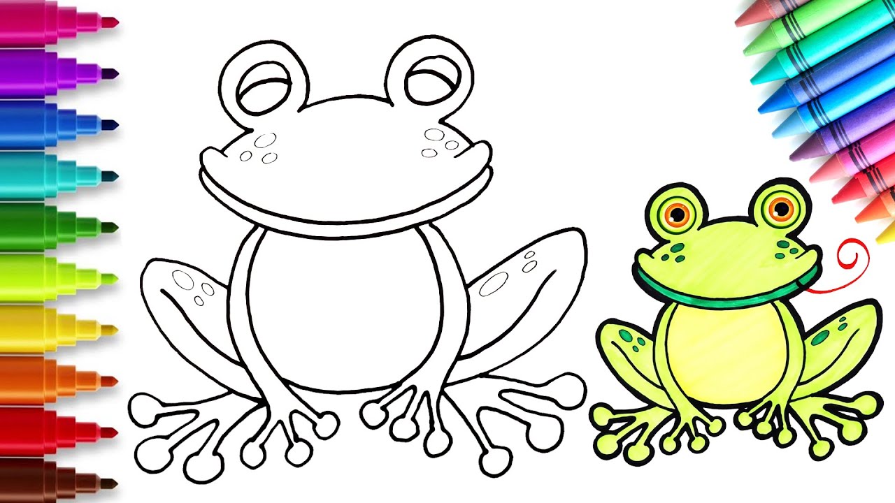 Làm thế nào để vẽ một con ếch | How To Draw Frog Easy 🐸| Học cách vẽ động vật | Nghệ thuật Chiki